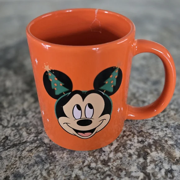 Christmas Disney Mickey Mouse Orange Mug - Picture 3 of 6